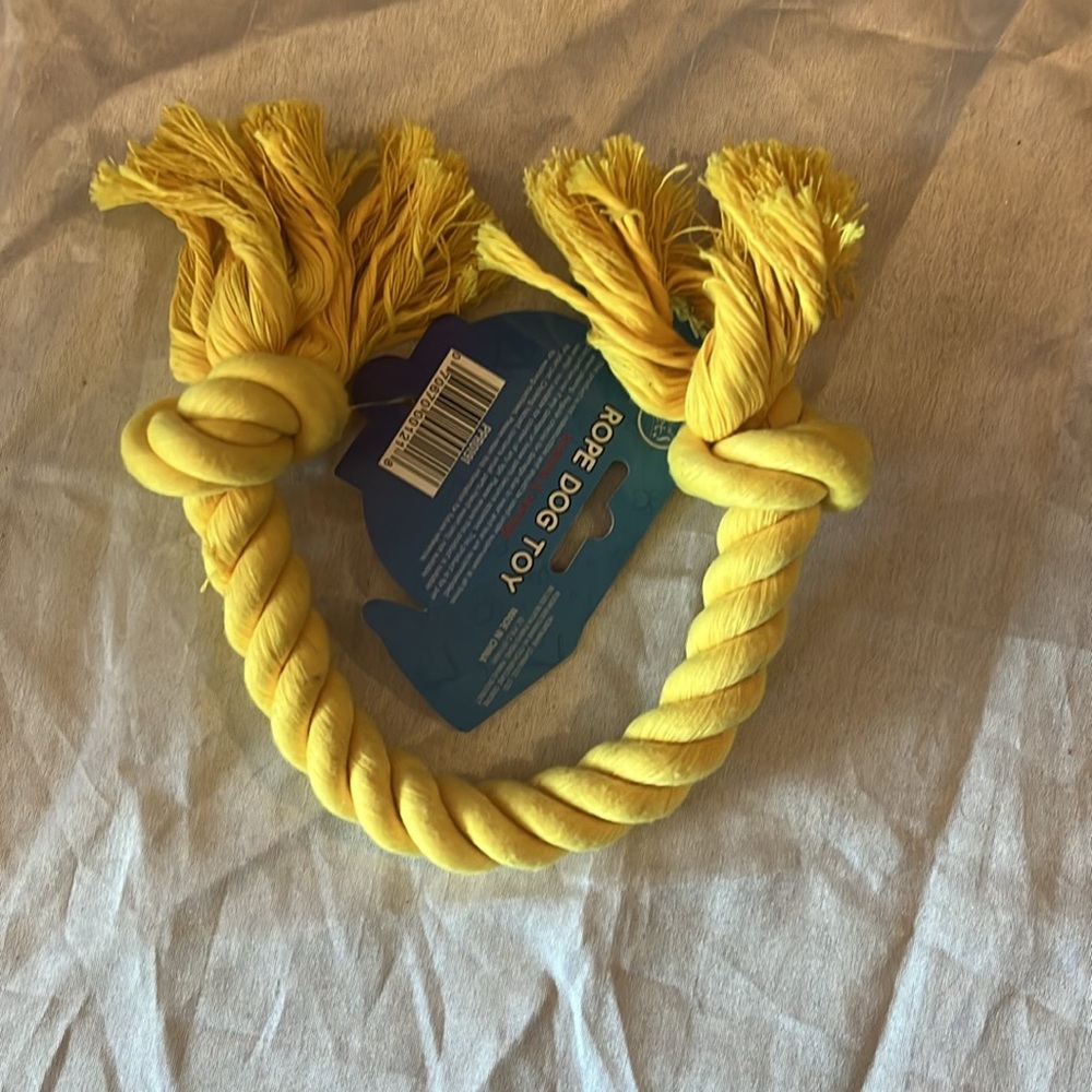 NWT Yellow Dog Toy Rope 15” Long - Picture 4 of 6